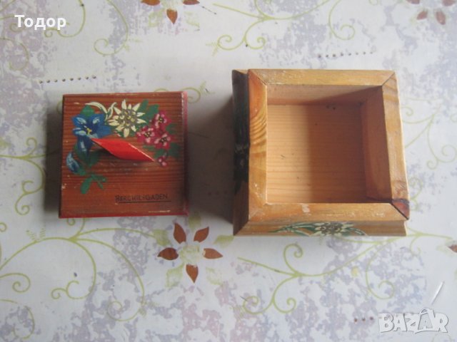 Страхотна немска дървена кутия за бижута 3 Райх, снимка 6 - Колекции - 31798888
