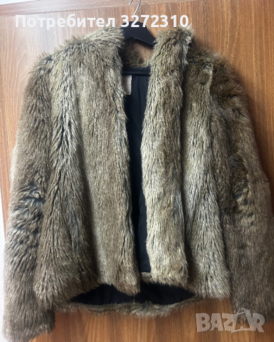 Zara палто изкуствен косъм, снимка 1 - Палта, манта - 44518592