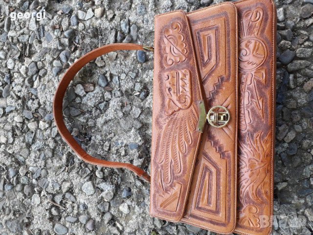 Дамска луксозна кожена чанта уникат  2/3, снимка 12 - Чанти - 30221914