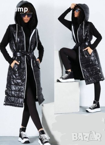 -20% елегантен дълъг елек, цвят чврен, снимка 1