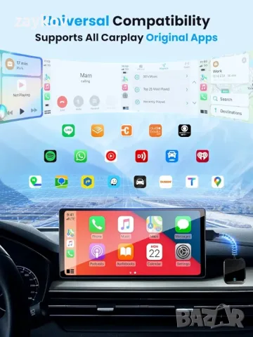 Безжичен CarPlay и Android Auto адаптер с бърз и стабилен 5GHz WiFi Bluetooth, снимка 4 - Друга електроника - 50217840