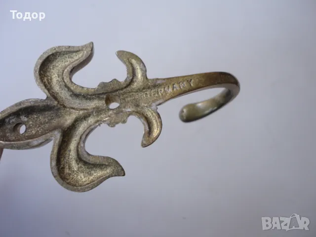 Страхотна немска бронзова закачалка 2, снимка 6 - Антикварни и старинни предмети - 49126599