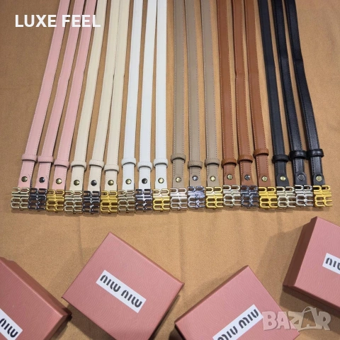 Miu Miu ✨ Естествена Кожа ✨ Дамски Колани, снимка 6 - Колани - 54213188