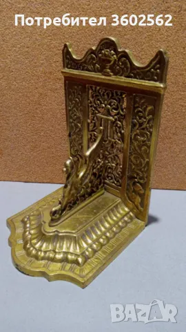 колекционерски месингов книгоразделител, снимка 3 - Антикварни и старинни предмети - 47895236