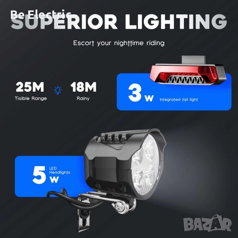 НОВО!! Електрически Велосипед Emoko EC27 500W 48V/17.5AH, снимка 11 - Велосипеди - 52029691