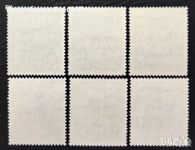 ГДР, 1955 г. - пълна серия чисти марки, архитектура, 1*52, снимка 2 - Филателия - 50652526