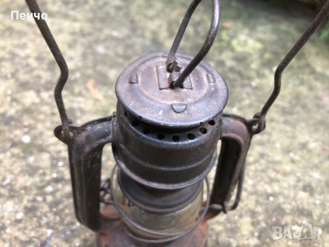 стар немски военен фенер "FEUERHAND №75 ATOM" - WEHRMACHT - WWII - ОРИГИНАЛ, снимка 8 - Антикварни и старинни предмети - 50558987