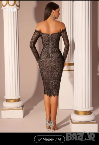 Елегантна луксозна рокля , снимка 2 - Рокли - 52106877