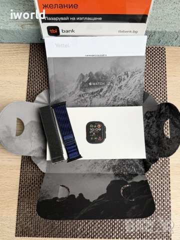 НЕразпечатан! 24м ГАР Apple Watch ULTRA 2 Лизинг от 48лв/м 49mm black