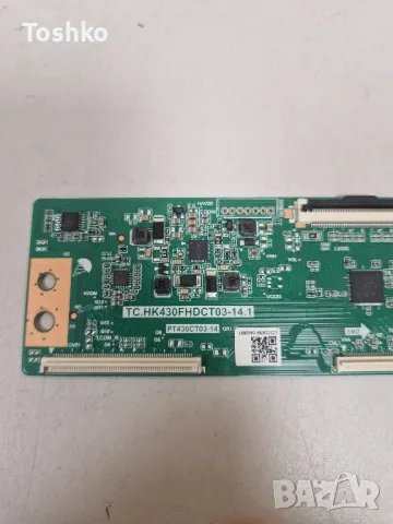 HITACHI 43HE4205 TCON BOARD TC.HK430FHDCT03-14.1 PT430CT03-14 PANEL VES430UNDH-N1-N47, снимка 2 - Части и Платки - 47524826