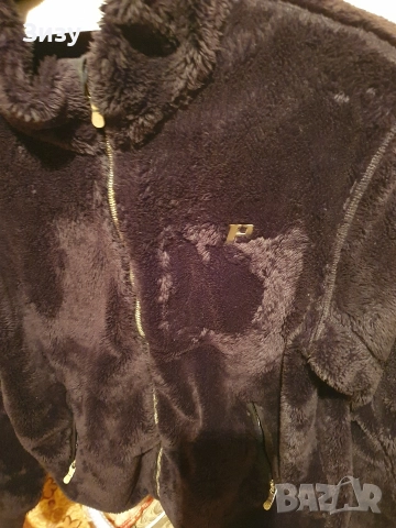 Черно спортно пухено яке М размер , снимка 3 - Якета - 52899096