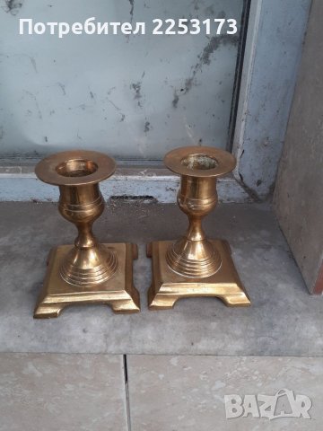 Два лота месингови свещници, снимка 5 - Декорация за дома - 39337682