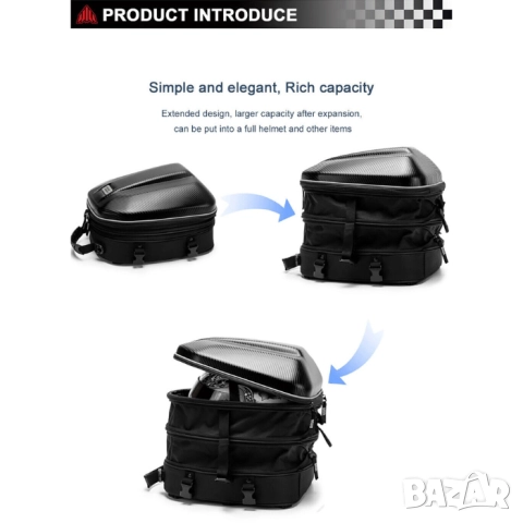 Чанта раница куфар за мотор, снимка 5 - Аксесоари и консумативи - 52351442