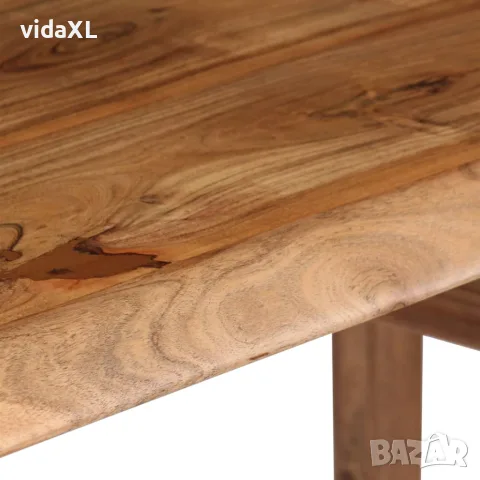 vidaXL Писалище, акациево дърво масив, 110x50x76 cм, снимка 8 - Бюра - 56146365