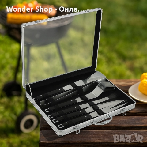 Комплект за барбекю 6 в 1 – всичко необходимо за перфектна скара + подарък ръкавици, снимка 3 - Барбекюта - 51756304