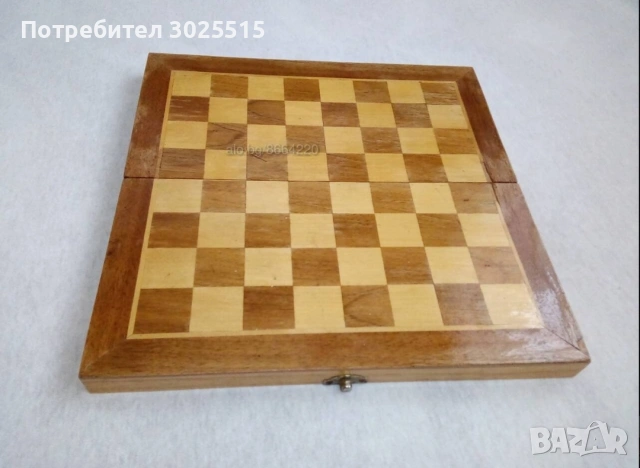 Шах в дървена кутия , снимка 2 - Шах и табла - 47960525