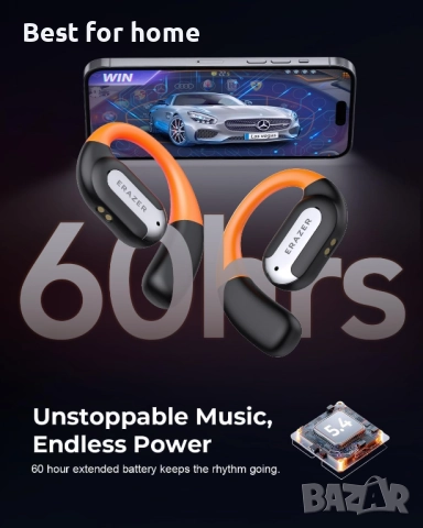 ERAZER AI слушалки за превод на езици, отворен LCD сензорен екран с превод в реално време., снимка 6 - Слушалки и портативни колонки - 52524355