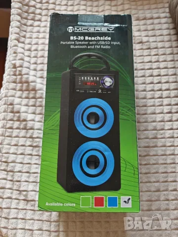 McGrey BS-20 Beachside Bluetooth колонка – FM радио, USB, SD, AUX