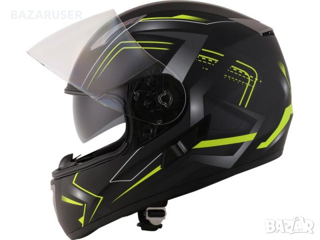 Каска мотор RIDERO интегрален неоново-черен размер XS,S,XL/Гаранция 12 месеца/, снимка 4 - Аксесоари и консумативи - 29764495