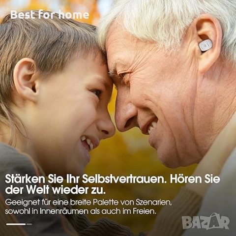 Слухов апарат Britzgo, до 40 часа живот на батерията, с преносима чанта за зареждане, снимка 3 - Други - 52773208