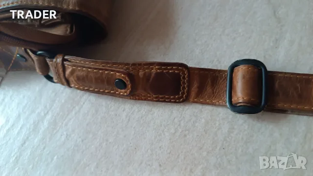 Shoulder Bag Marc Picard чанта през рамо естествена кожа, снимка 4 - Чанти - 12904354