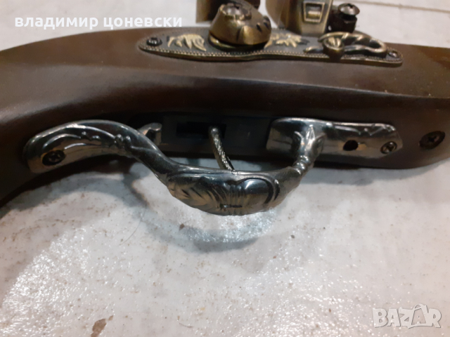 Красив кремъчен пистолет,пищов-запалка,оръжие, снимка 6 - Колекции - 44757116