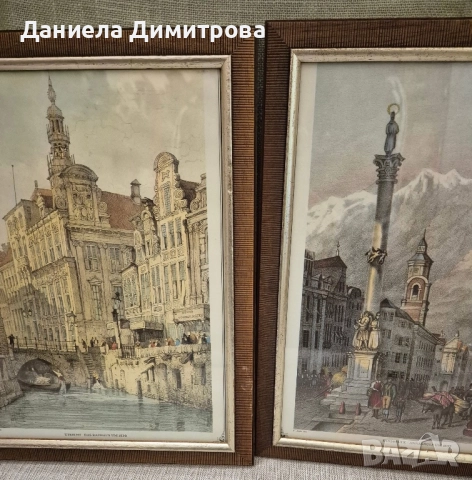 Две репродукции на красиви градски пейзажи, снимка 11 - Картини - 52466796