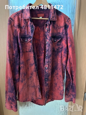 Diesel оригинална мъжка риза L / acid wash / premium модел, снимка 4 - Ризи - 54350068