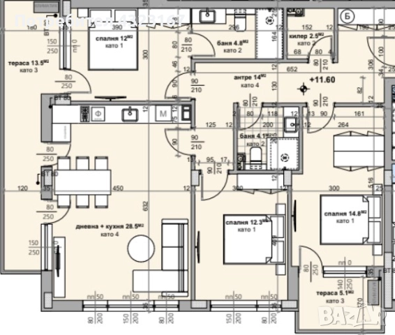 Продава 4-СТАЕН град Стара Загора Аязмото, снимка 11 - Апартаменти - 48271445