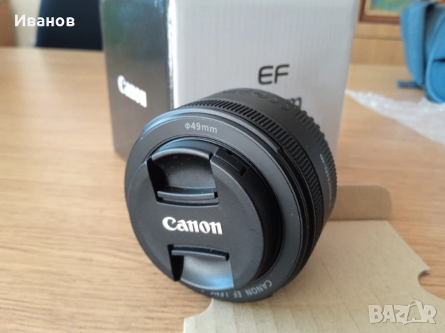 Обектив Canon 50mm, EF, 1:1,8 STM, снимка 2 - Обективи и филтри - 54338754