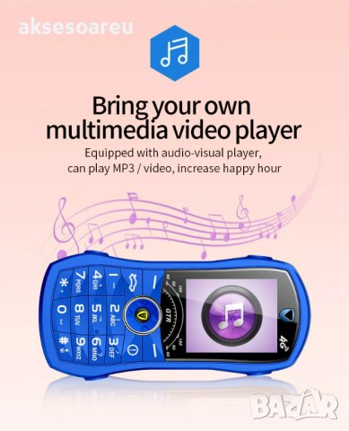 Мобилен телефон с бутони 1.8" Мини Студентски GSM с две SIM карти MP3 Луксозен малък без капаче с въ, снимка 6 - Телефони с две сим карти - 38308789