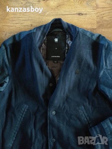 g-star rackam wool sports bomber - страхотно вълнено яке КАТО НОВО, снимка 4 - Якета - 42797568
