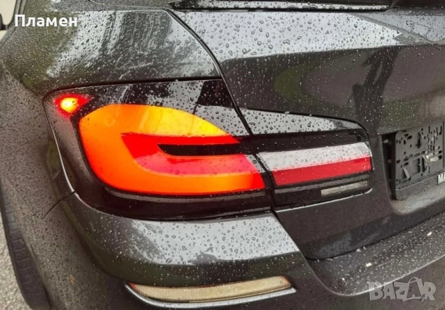 Тунинг стопове BMW 5 F10 F11 F18 2011 - 2017 г. визия на G серия DRL, снимка 11 - Части - 52357032