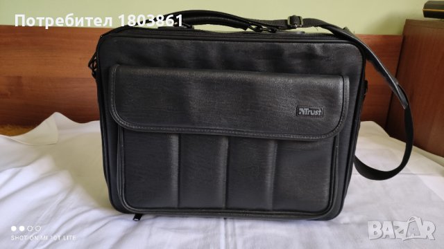Trust кожена чанта за лаптоп и документи тип куфар голяма, снимка 1 - Лаптоп аксесоари - 40562992