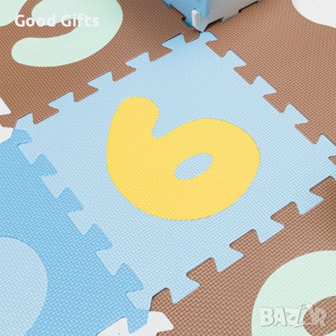 Персонализиращ се подов пъзел Кафяв Жълт с Числа 30x30 см - 25 бр., снимка 3 - Други - 39183713