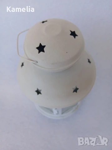 Метален фенер, 20см., снимка 2 - Декорация за дома - 50873726