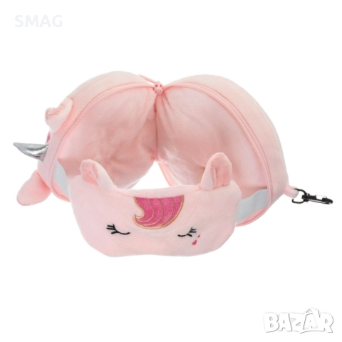 Пътна възглавница с маска за сън Еднорог_1240933, снимка 3 - Други - 52303720