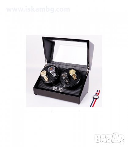 ЛУКСОЗНА КУТИЯ ЗА САМОНАВИВАЩИ ЧАСОВНИЦИ ЗА 4 БРОЯ - код 2176, снимка 8 - Други - 33947954
