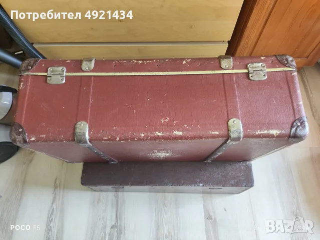 Стар картонен куфар, снимка 4 - Куфари - 55816780