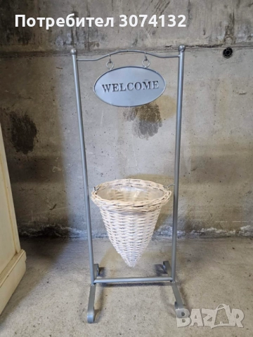 Стойка за цвете Welcome, снимка 2 - Декорация за дома - 52123161
