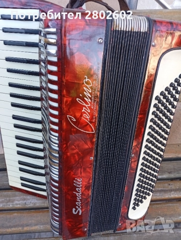 Продавам акордеон 120 баса СкандалиScandalli, снимка 3 - Акордеони - 52533127