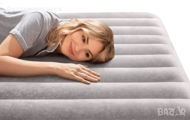 Надуваем матрак INTEX Twin Dura-Beam Prestige, 99 x 191 x 30 см, Mid-rise Airbed USB150 , снимка 3 - Надуваеми легла - 49927269