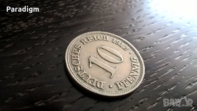Райх монета - Германия - 10 пфенига | 1912г.; серия D