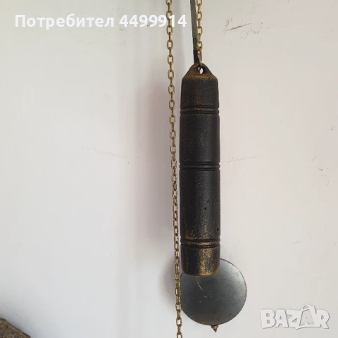 Стенен часовник Hermle,задвижван от тежести, ковано желязо, снимка 4 - Антикварни и старинни предмети - 51244645