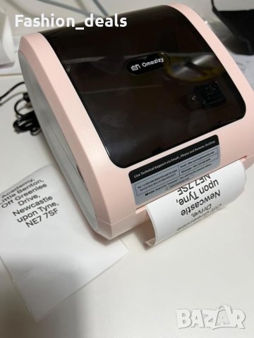 Нов Термален принтер за етикети в розов цвят с Bluetooth, снимка 8 - Друга електроника - 42777428