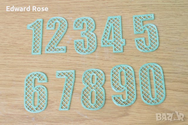 Цифри числа пластмасови, снимка 1