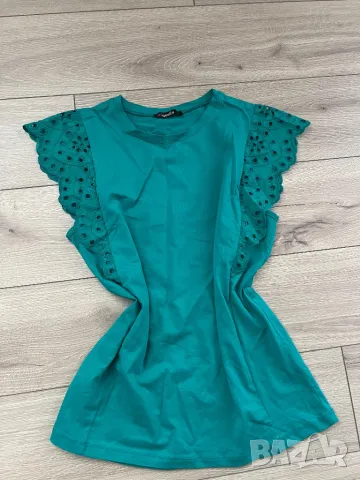 Зелена блуза, снимка 2 - Тениски - 47415362