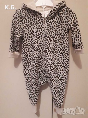 Леопардово гащеризонче H&M р-р 62, снимка 2 - Бебешки гащеризони - 31075461