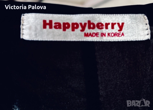 Блуза нишов корейски бранд  HAPPYBERRY, снимка 10 - Блузи с дълъг ръкав и пуловери - 52656904