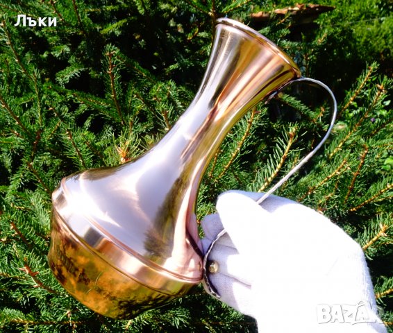  Медна кана за вино 1 литър. , снимка 8 - Антикварни и старинни предмети - 37654376